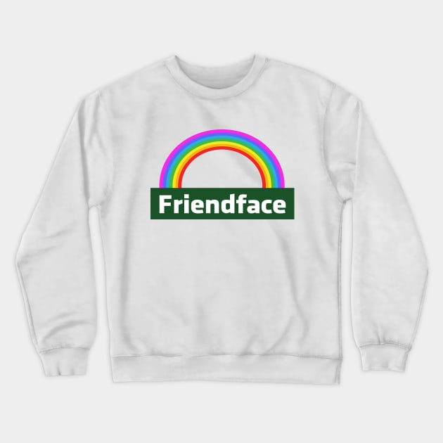 Friendface Rainbow (IT Crowd) Crewneck Sweatshirt by Expandable Studios